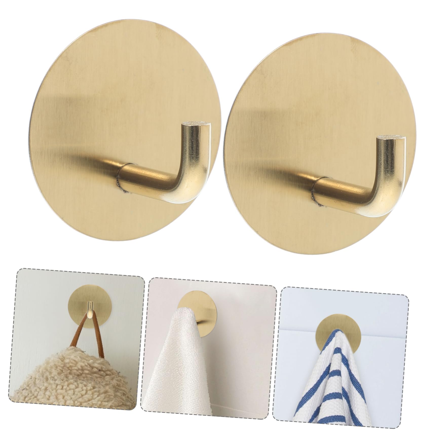 NUOBESTY Gancho Adhesivo Para Colgar Toallas Gancho Para Colgar Toallas De Mano Para En La Pared Adhesivo Para as De Baño 4 piezas x 4