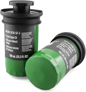 AUC12916 Oil Filter Fit for John Deere E120 E130 E150 E160 E170 E180 100 Series Lawn Tractor, Dry Filter (2 Pcs）