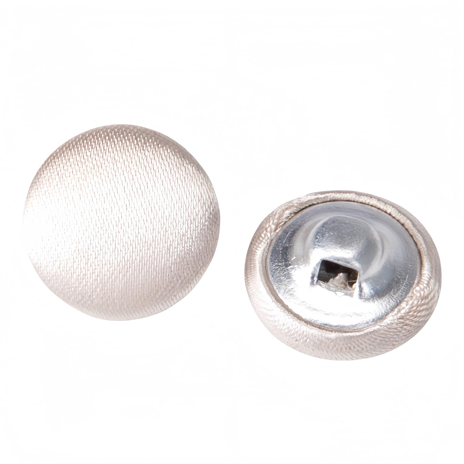 10 Pcs Satin Covered Metal Shank Buttons Cloth Buttons for Wedding Dress Tuxedo Suits