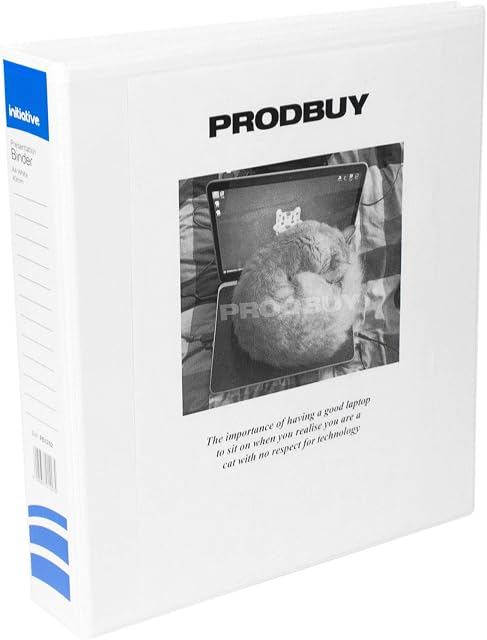 [Pack of 5] White 40mm A4 Presentation 4 D Ring Binders