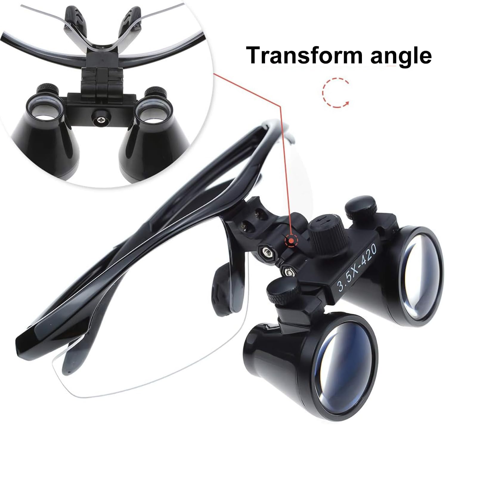Loupe binoculaire générique grossissante 2,5X et 3,5X, loupe chirurgicale, Distance interpupillaire réglable, adaptée aux interventions chirurgicales et à la réparation d'instruments de précision