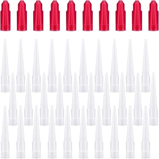 40 Pieces Caulk Extension Nozzle Plastic Caulk Nozzles Caulk Gun Replacement Caulk Saving Cover Caulk Nozzles Applicator Replacement Extension Tool Supplies Applied in The Construction
