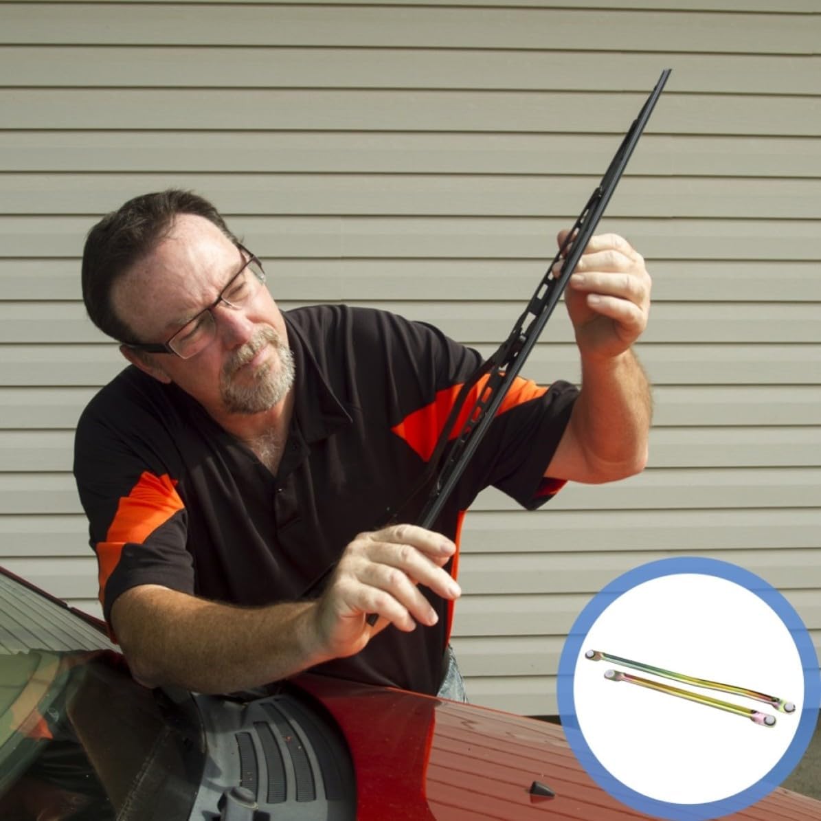 MAGICLULU 2pcs Windshield Wiper Linkage Replacement Kit for 2007-2015 Auto Wiper Arms Transmission Link Bar Link Assembly
