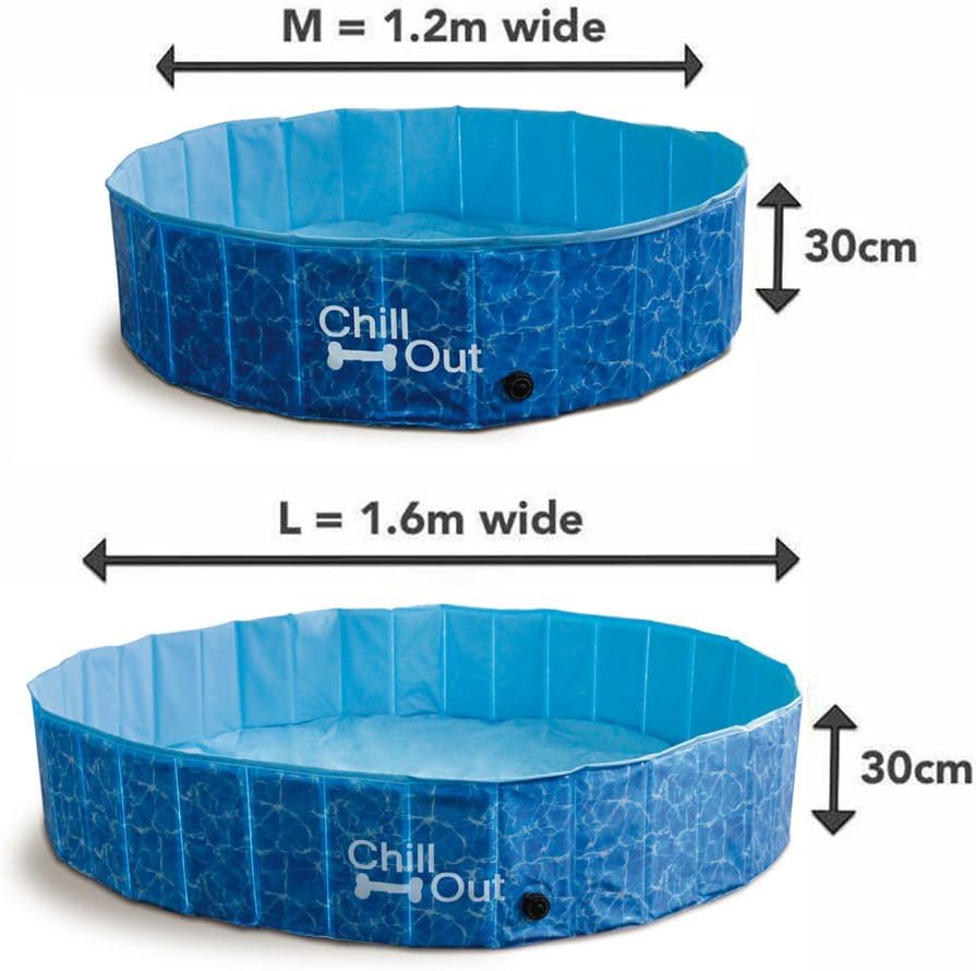 ALL FOR PAWS Chill Out Splash and Fun Dog Pool, Large, 13.64 kg