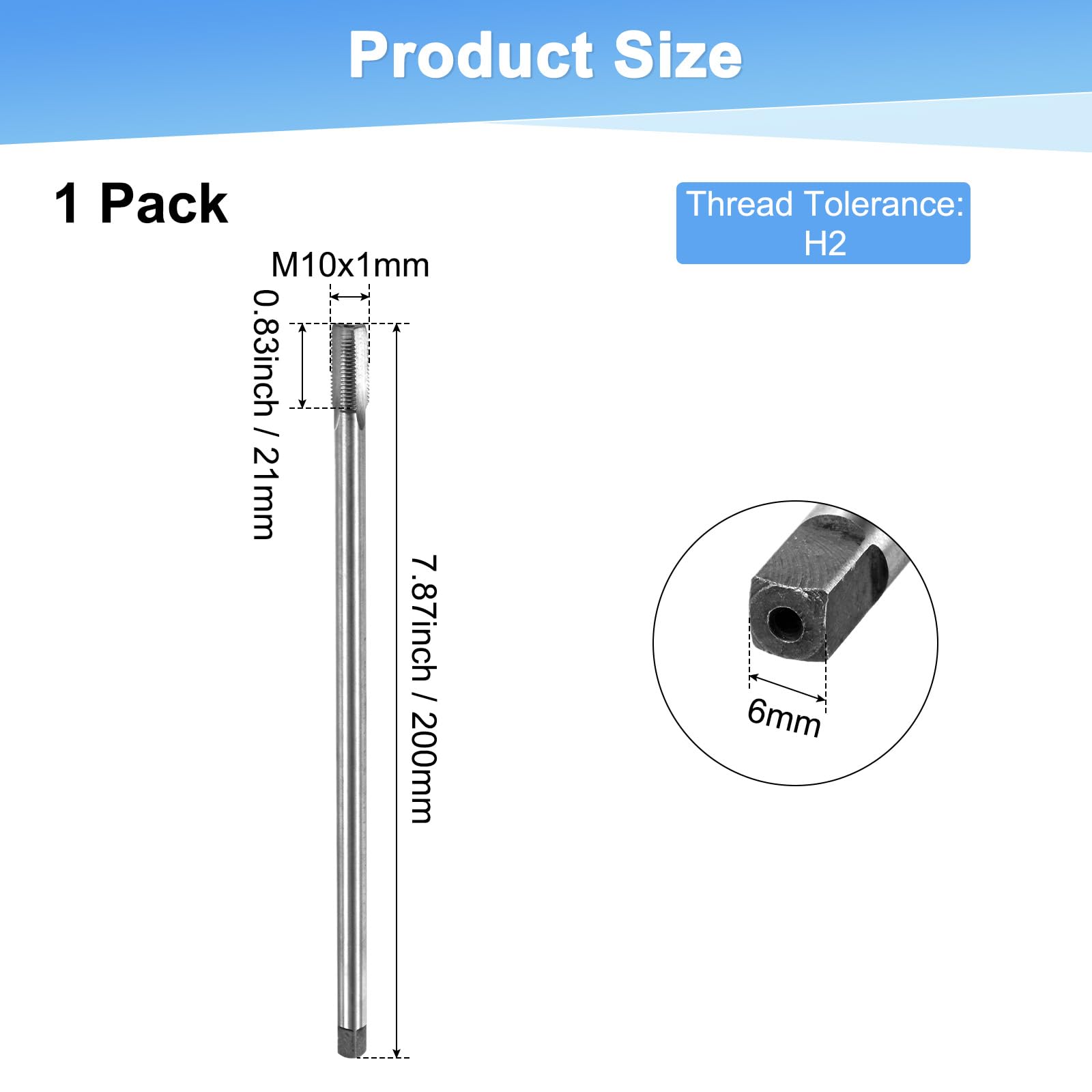 M METERXITY M10x1mm Metric Thread Tap - Image 3
