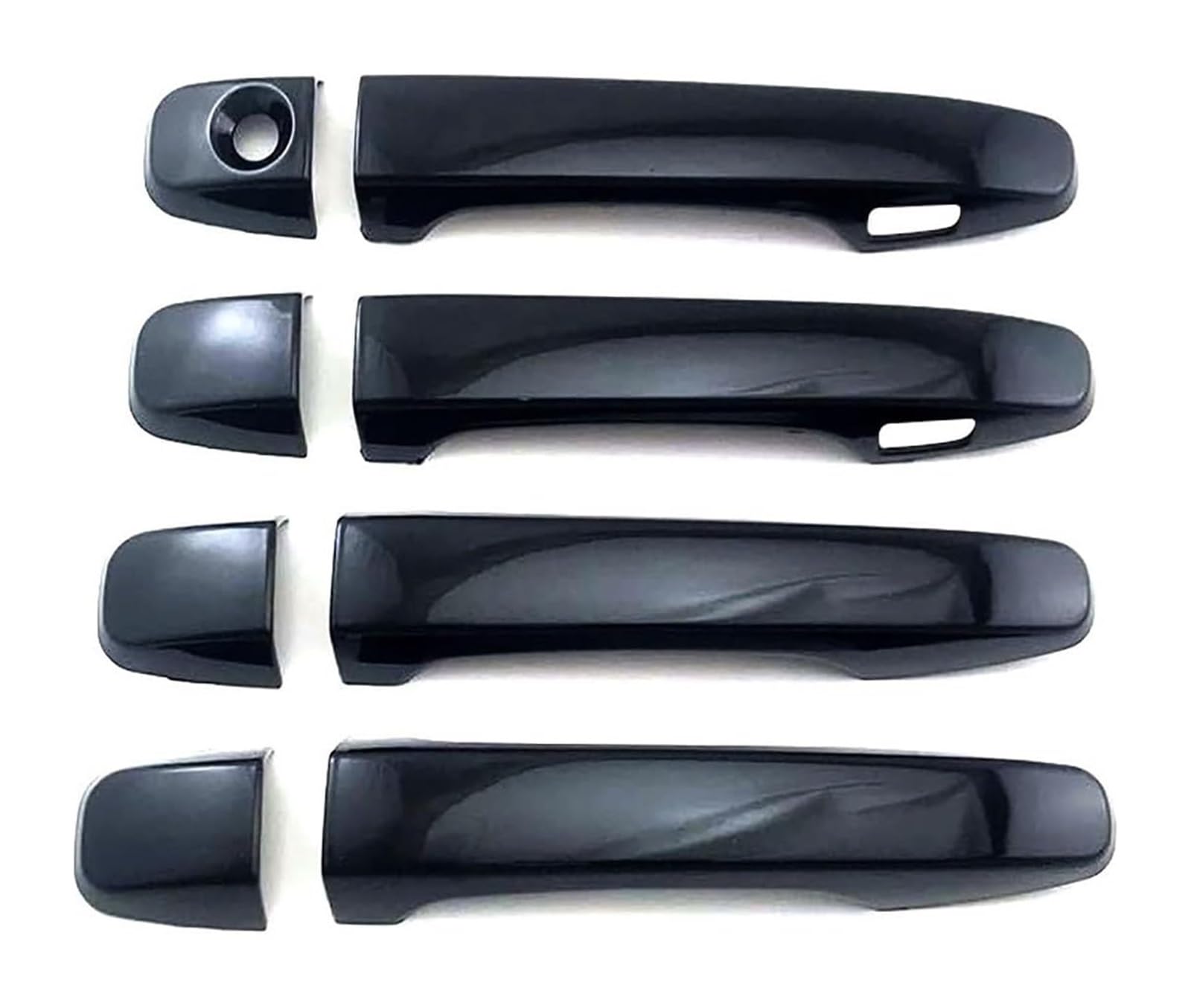 Ysbvblrmrv Bright Black Car Outside Door Handle Cap For Corolla For Fielder 2012-2023 Single Hole Dual Smart Door Handle Bowl Anti-Scratch Modification(Bright Black)