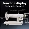Industrial Sewing Machine Head, 5000 Stitches/Minute, Auto Bobbin Winder, Heavy Duty for Leather Denim Canvas