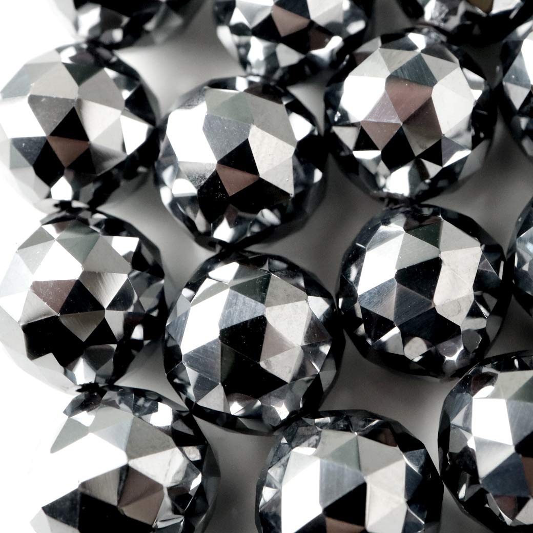 Amazon.co.jp: [GOLD STONE] テラヘルツ鉱石 100面カット 一連 ビーズ