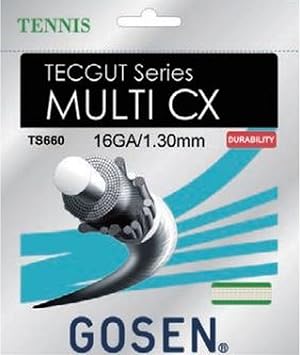 GOSEN Multi CX, Natural Good Durability and Tension Retention, Multifilament Tennis String