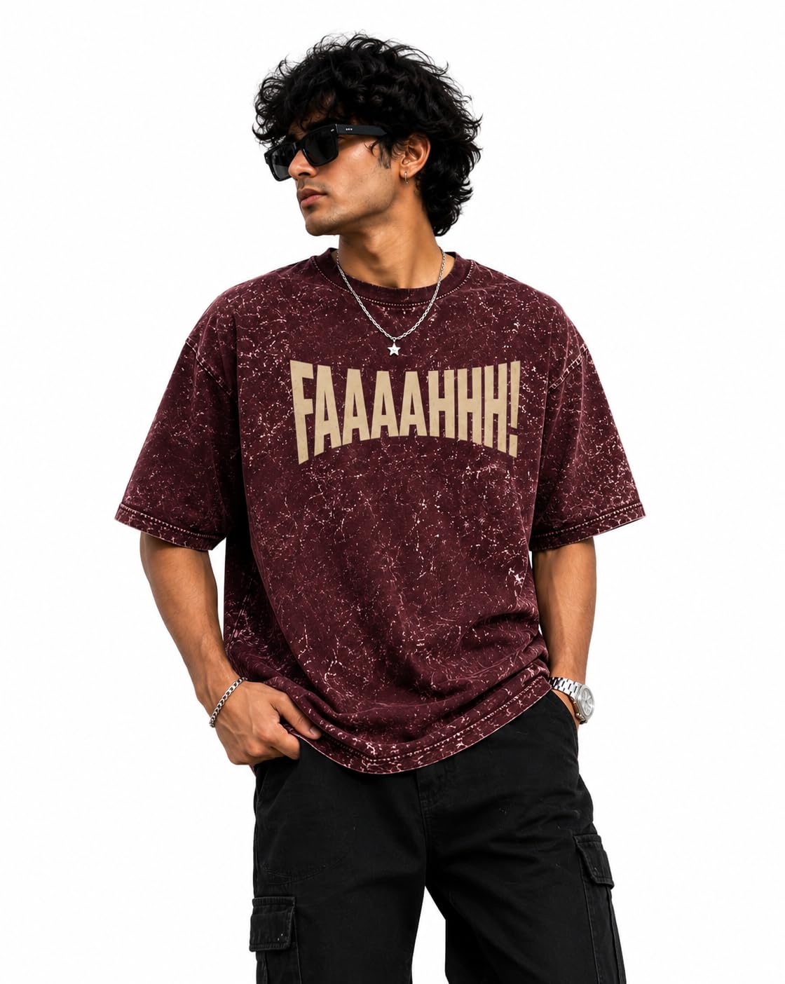 Premium Heavyweight Oversized Men's T-Shirt - 100% Cotton 240 GSM - Vintage Acid Wash Relaxed Fit Streetwear Tee-image-30