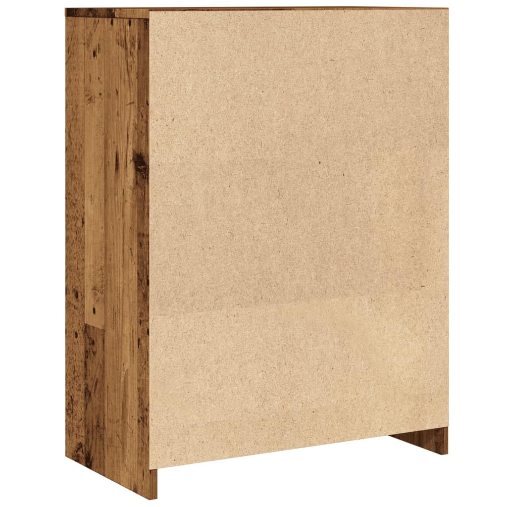 ShGaxin Szafka łazienkowa Drewno inżynieryjne w wieku 60x33x80 cm, meble łazienkowe, szafka łazienkowa, pomocnicza szafka łazienkowa, kolumna łazienkowa, wyposażenie łazienki - 856287