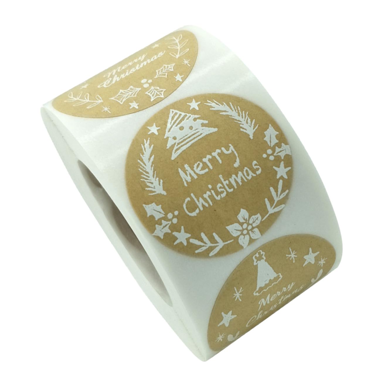 Operitacx 3 Adesivi Natalizi Etichette Barattoli Etichetta Adesiva Lavagna Natale D'epoca Adesivo Per Barattoli Di Adesivi Di Caramelle Busta Buon Natale Carta Kraft