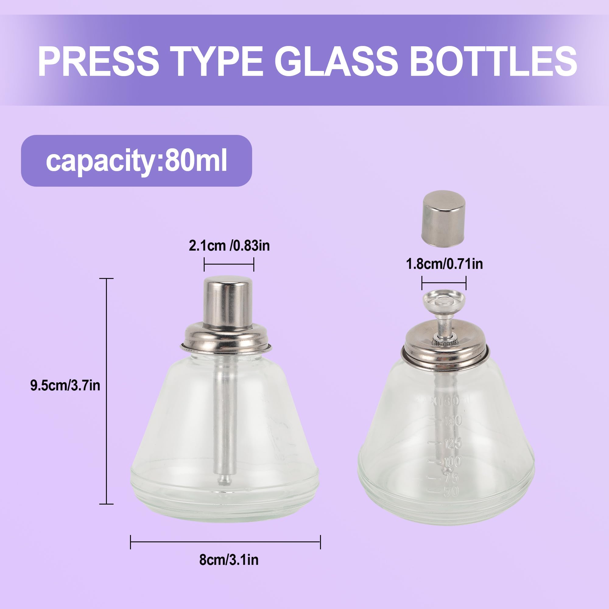 Tbest 180ml Dispenser per Flaconi a Pressione, Lustrascarpe per Distributori D'acqua, Flacone Ricaricabile 180 Ml (nucleo in alluminio)