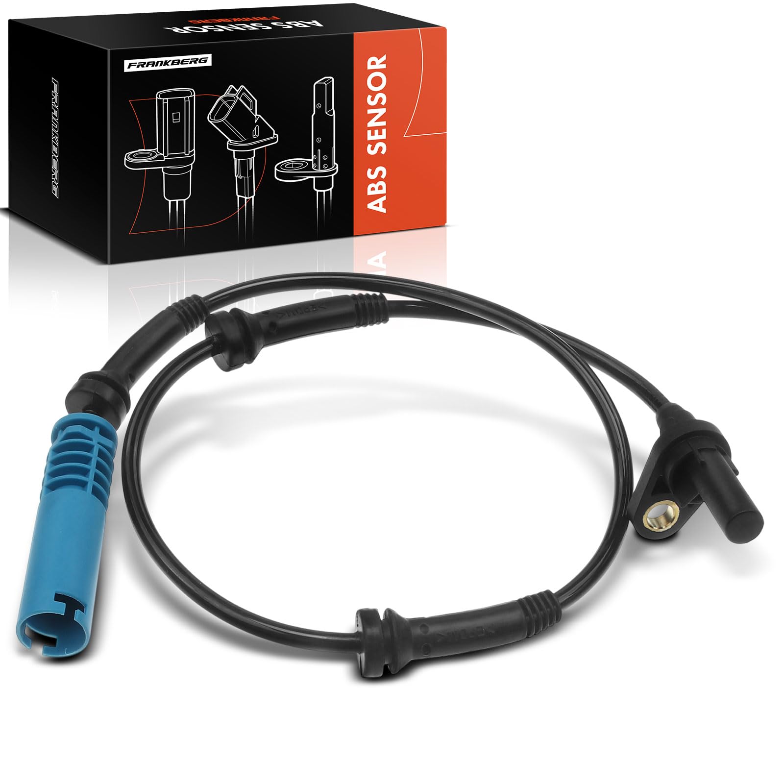 Frankberg 1x Capteur ABS Essieu Avant Compatible avec Série 5 E60 2001-2010 Série 5 Break E61 2004-2010 Série 6 E63 2004-2010 Série 6 Cabriolet E64 2004-2010