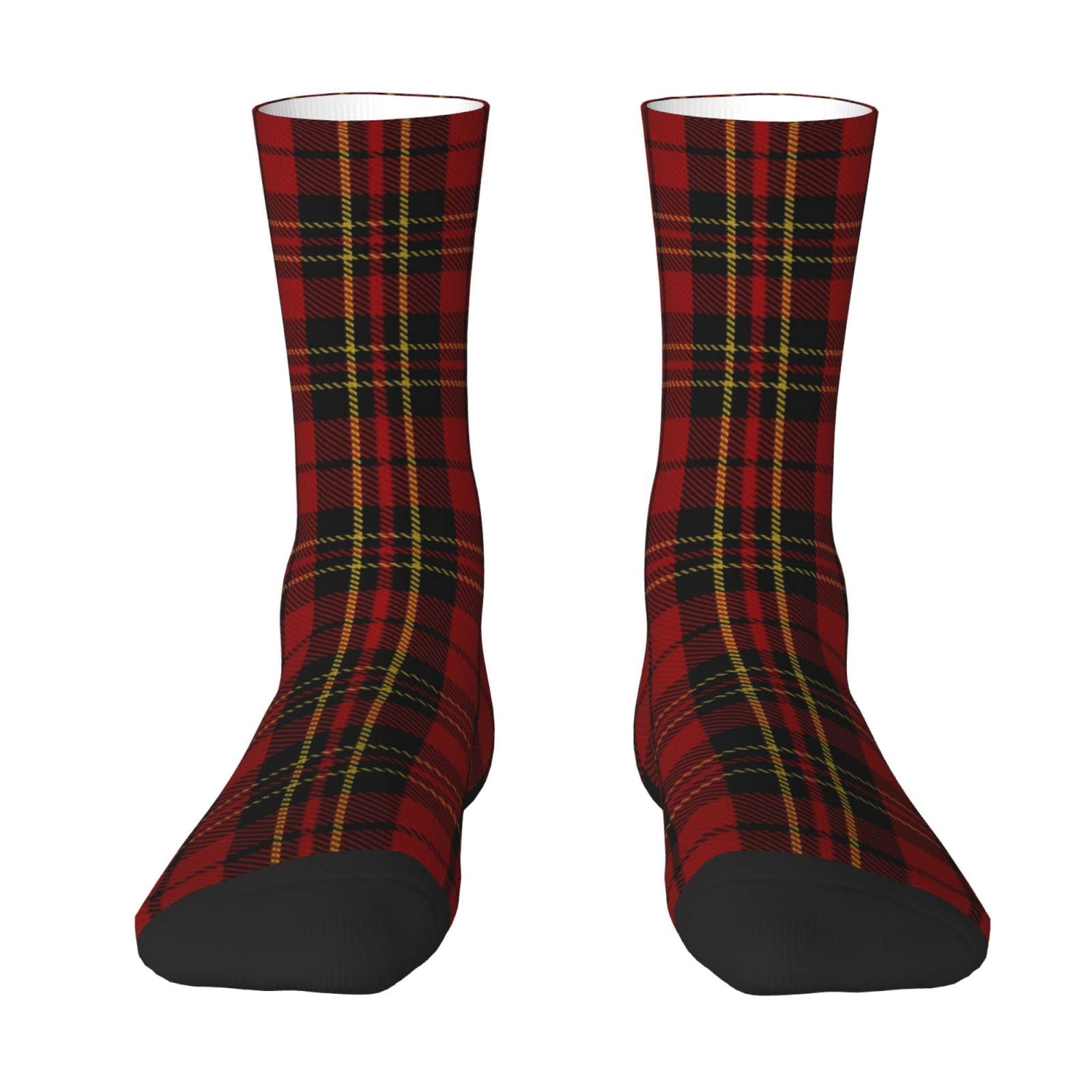 Unedskck Classic Clan Macleod of Lewis Tartan Plaid Crew Socks for Men Women, Athletic Socks Novelty Fashion Casual Tube Sock Sports Dress Socks