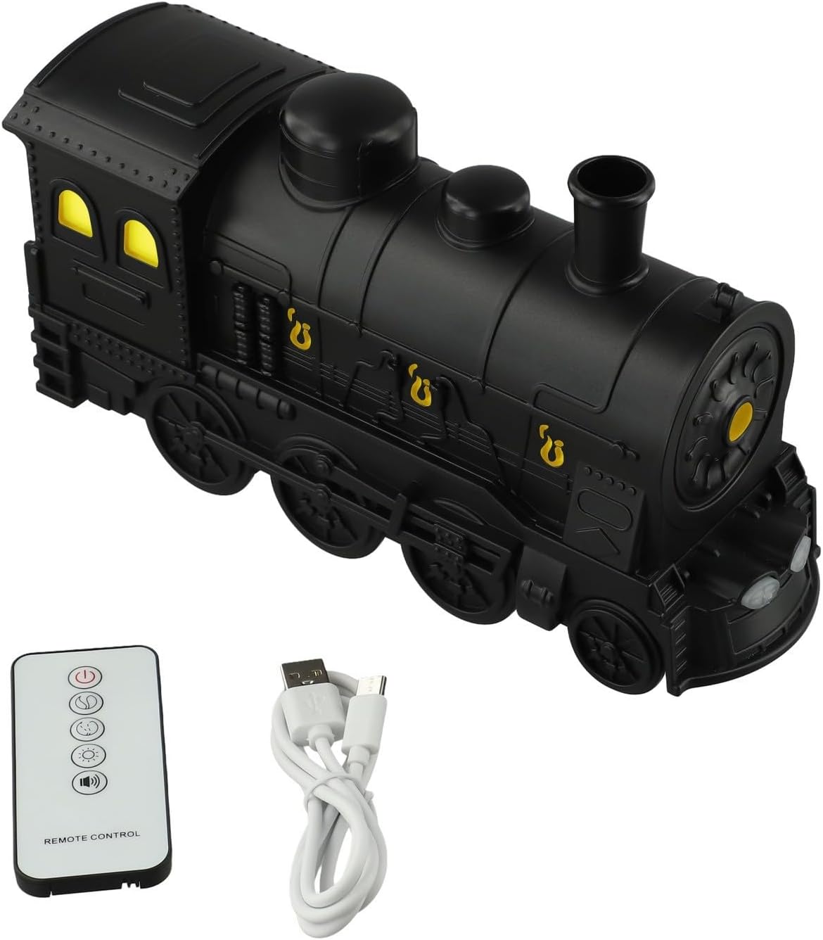 USB Steam Train Essential Oil Diffuser 300ml Train Humidifier with Telecontrol