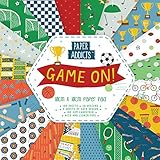 Co-ordinating pattern featuring fun producto, lively pattern in by sports including basketball, cycling and swimming, todo papers are all designed to work perfectly together