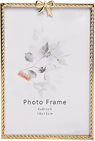 WOLFF - Porta Retrato Mirage 10cm x 15cm Dourado Metal