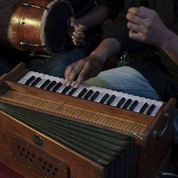 Bhava Studio Harmonium | Concert Teak Edition | Professionally Tuned & Refined in U.S~ Handmade in India, Ethically Sourced, Premium Quality and Finish | Long Sustain and Clear, Warm Tonality