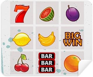 Fruit Digital Cartoon Illustration Pattern Cleaning Cloth Screen Cleaner 2pcs Suede Fabric