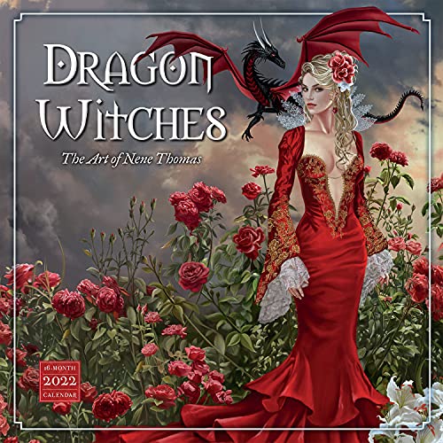 SELLERS PUBLISHING, INC. Dragon Witches 2022 Wall Calendar 16-Month â€” The Art of Nene Thomas (CA-1236)