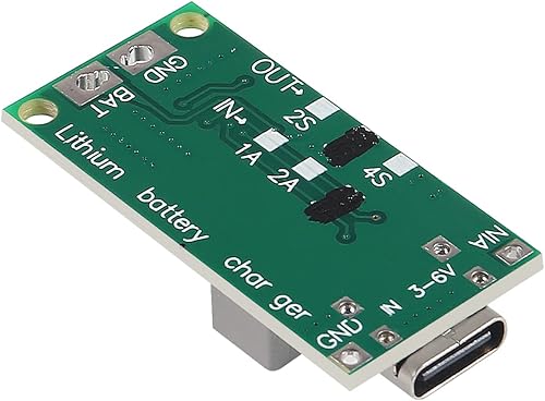 Miniatura 6 de 3 piezas tipo C BMS 2S 3S 4S 1A 2A 4A 18650 cargador de batería de litio USB C módulo de impulso para banco de energía de polímero Li-Po (3 piezas