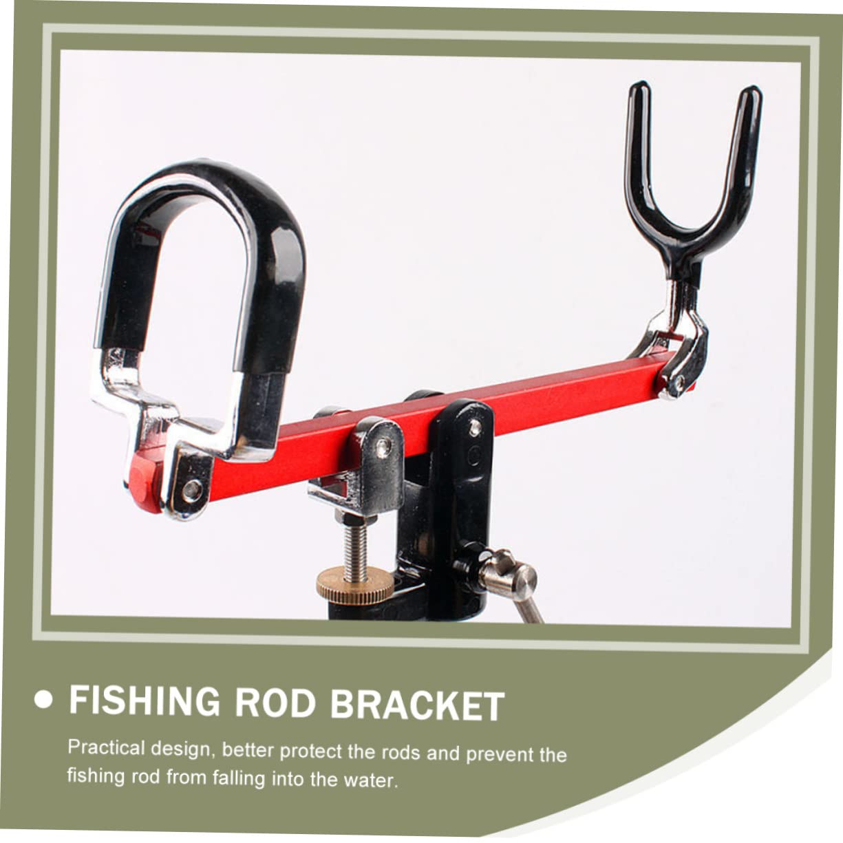 INOOMP Support de Canne à Pêche au Sol Facile à Installer Orientable en Alliage D’aluminium, Léger et Pêche en Mer