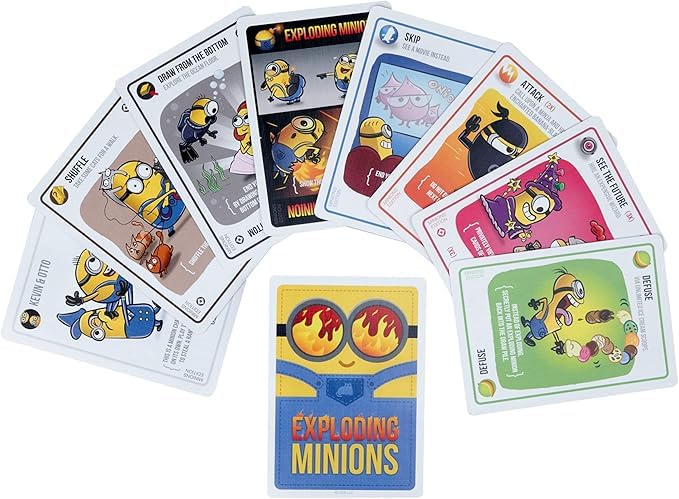Image of Exploding Minions Board Game | A Fun Russian Roulette Card Game, Perfect for Family-Friendly Parties | Suitable for Kids, Teens, and Adults - 2-5 Players