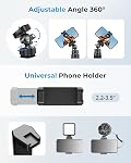 UBeesize Tripode téléphonique, trépied téléphonique flexible Premium avec télécommande et montage téléphonique, Mini Trépied debout pour caméra, GoPro