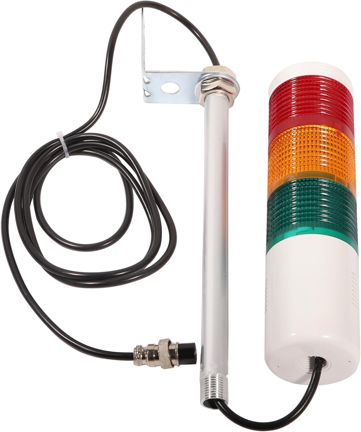 LED Andon Tower Lights Industrial Signal Tower 4 Stack Red/Yellow/Green IP65 Plug Play Switch Factory