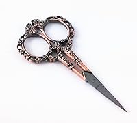 Vista 3 de Yueton - Tijeras de bordado de costura estilo europeo vintage (cobre)