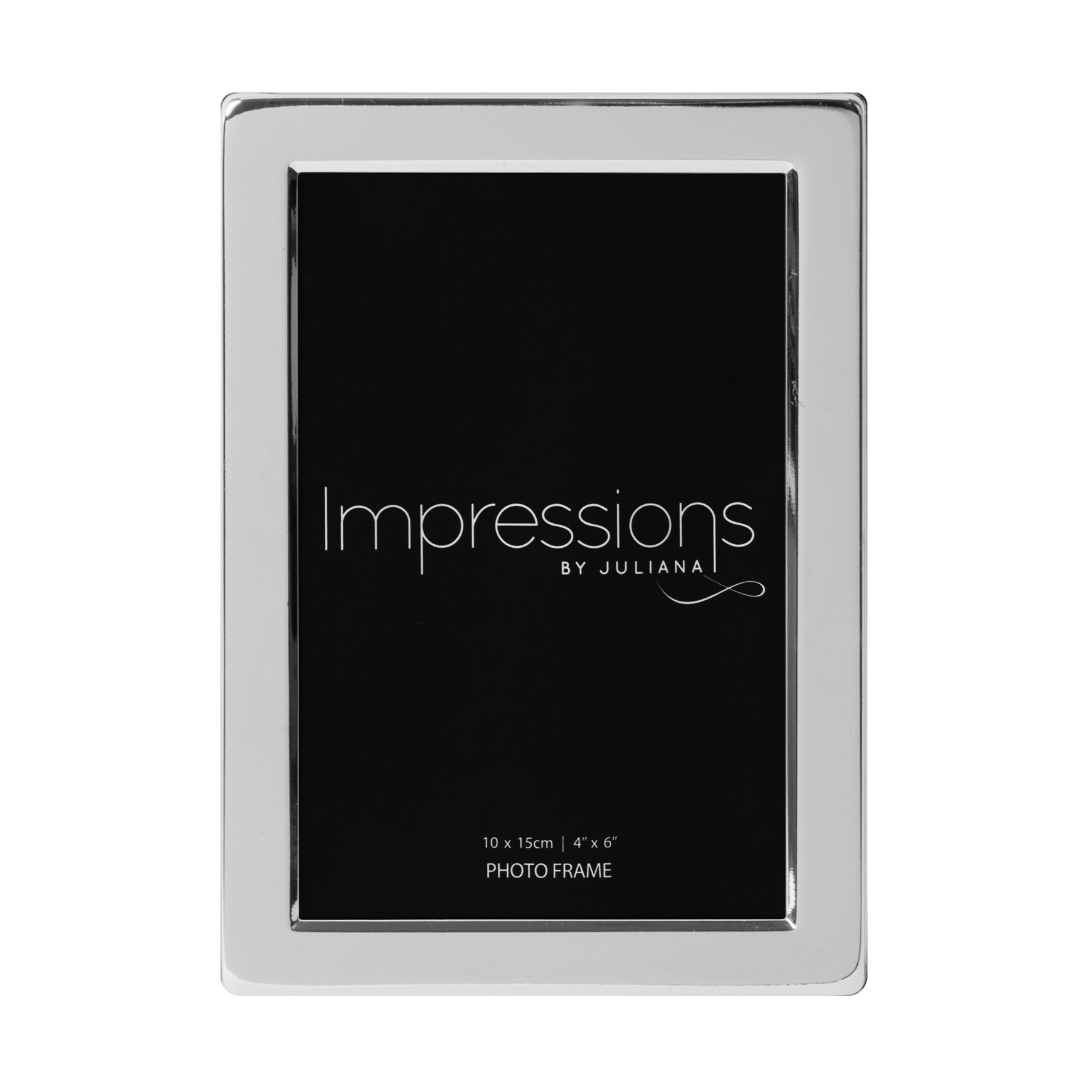 Impressions Silver Plated Flat Edge 4x6 Inch Photo Frame 3619S