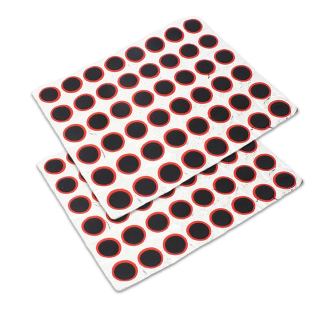 AMACOAM Kit 96 Rustines Vélo 25mm - Patchs Caoutchouc Carrés Pour Réparation Chambre à Air Urgence