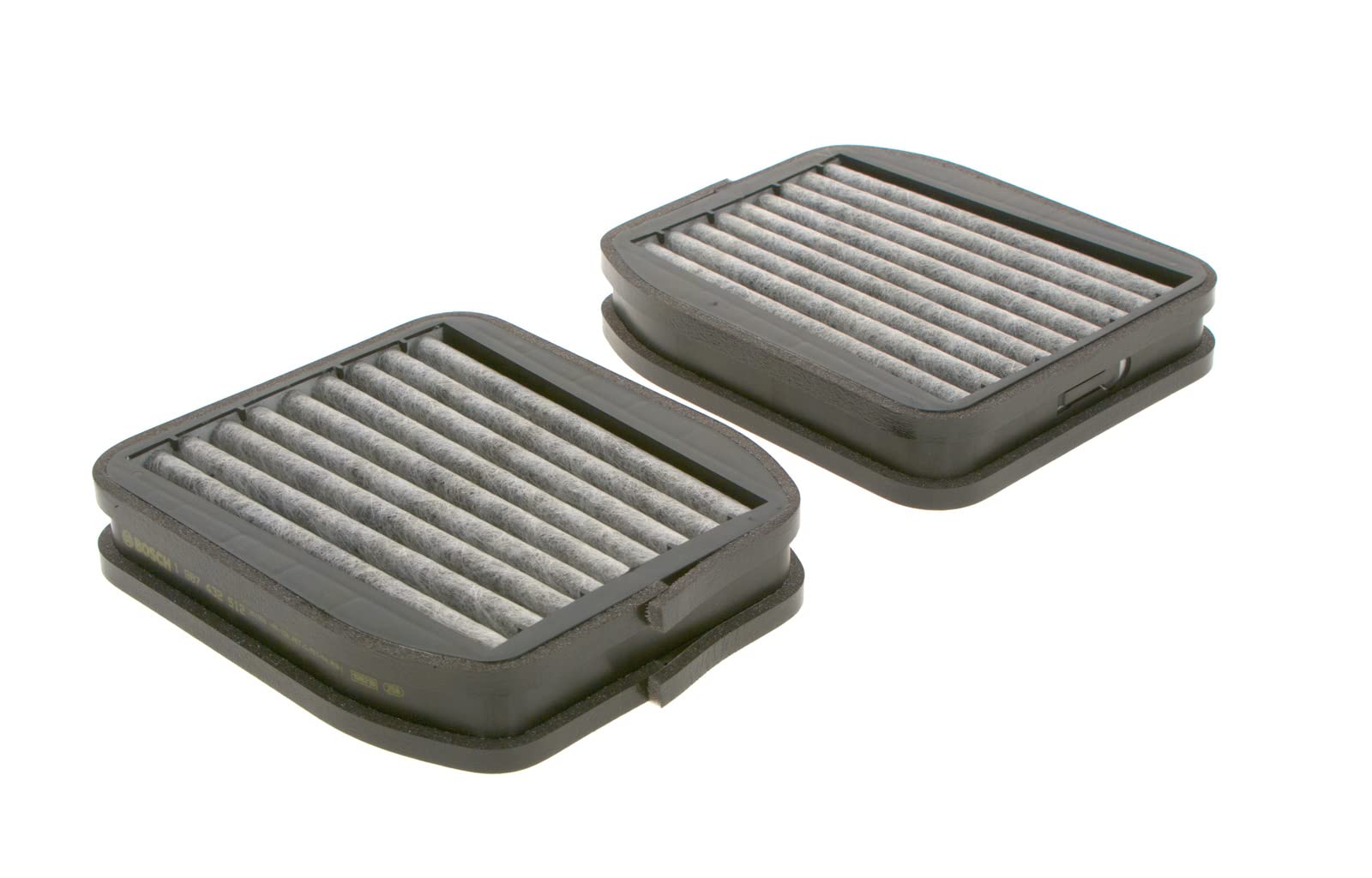 Bosch Filtro Abitacolo ai Carboni Attivi R2512, Filtro di Ricambio - Contro cattivi odori, polline e polvere per un'aria più pulita all'interno del veicolo - 2 Filtri | Compatibile con: MERCEDES-BENZ E-CLASS, E-CLASS Pritsche/Fahrgestell, E-CLASS T-Model