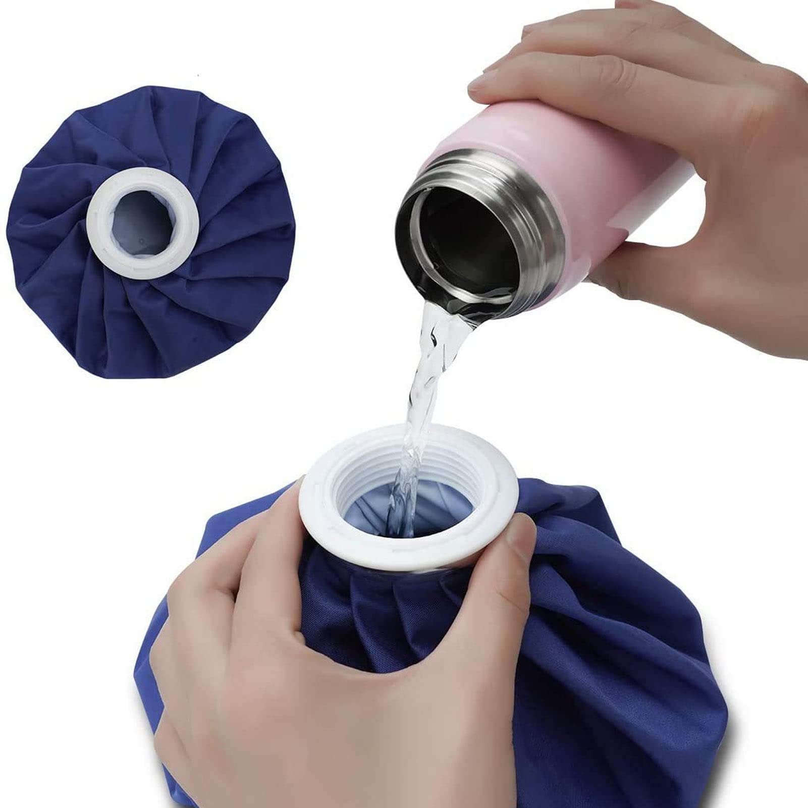 Bolsa de Hielo,Bolsas de Hielo de Tela y Material PP para Terapia en Fr¨ªo y Caliente Reutilizable Bolsas Fr¨ªas y Calientes a Prueba de Fugas para la Reducci¨®n de la Fiebre