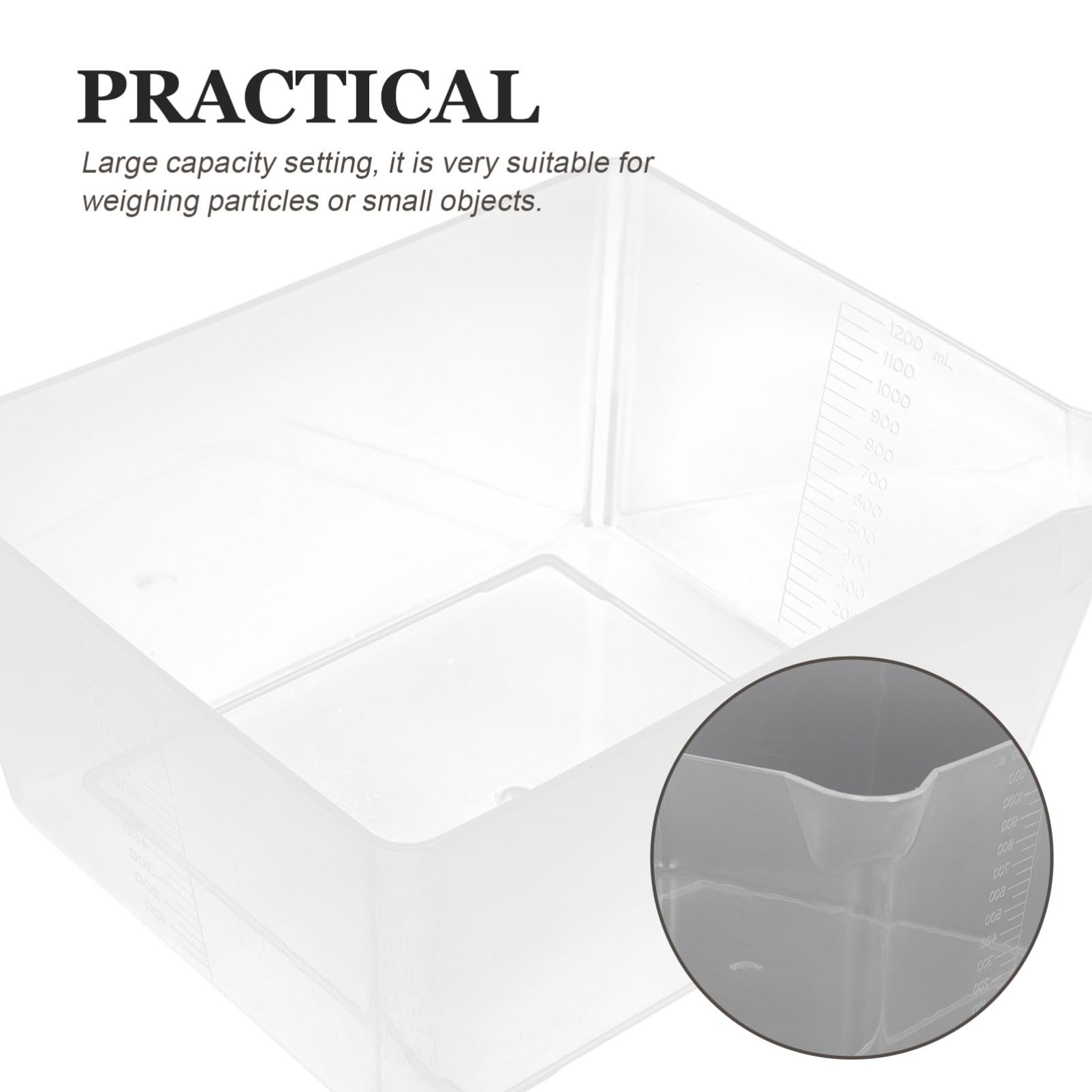 CIYODO 2pcs Electronic Scale Accessories Weighing Dishes Weighing Dish for Jewelry Storage Trays Lab Dishes Weighing Pans for Kitchen Electronic Scale Tray Scale Bowl Plastic Transparent