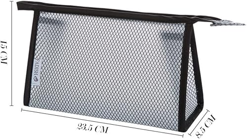 Miniatura 9 de AKOAK Bolsa de maquillaje de viaje de 2 piezas, bolsa de almacenamiento portátil de EVA para necesidades diarias, impermeable, organizador de