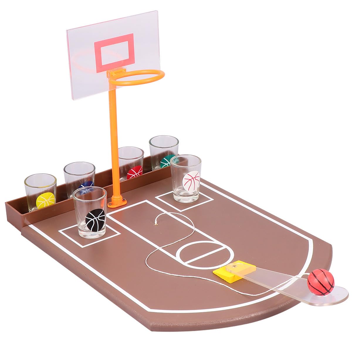 Gioco da Tavolo Basket da Bar in Acrilico Set Creativo per Feste | Creativo in Acrilico, Gioco Alcolico da Tavolo per Party e Bar, Intrattenimento per Adulti e Serate