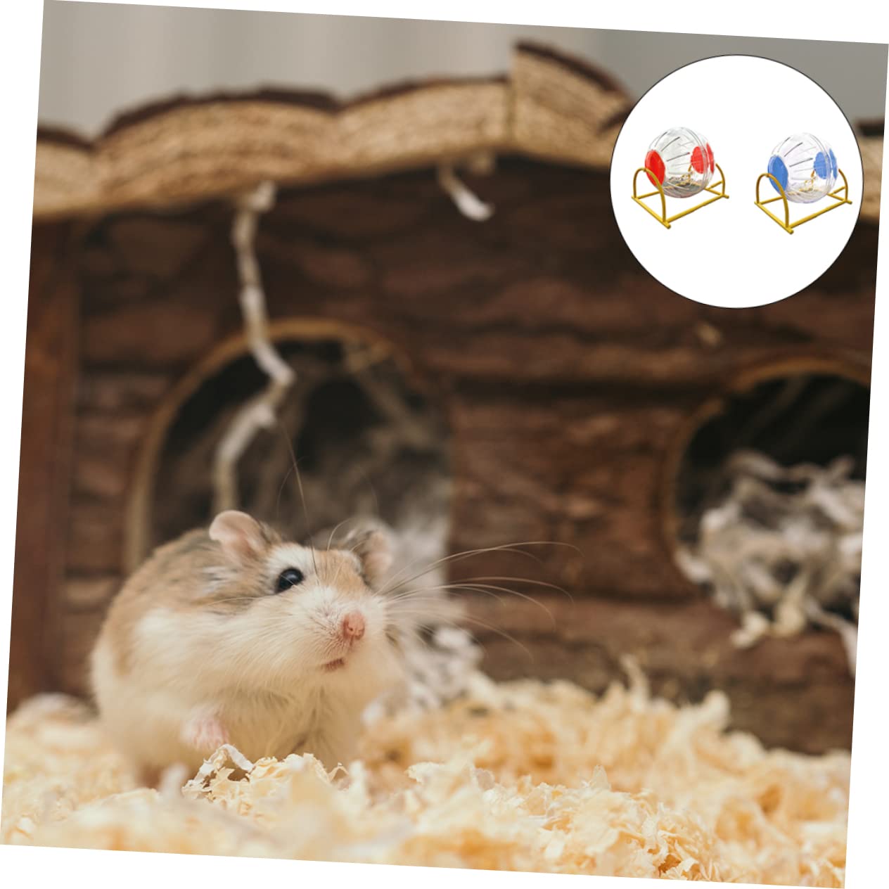 2 Stück Hamster Laufspielzeug Stabile Halterung für Hamsterbälle für Kleintiere Fördert Bewegung und Gesundheit Beschäftigung für Kleine Haustiere