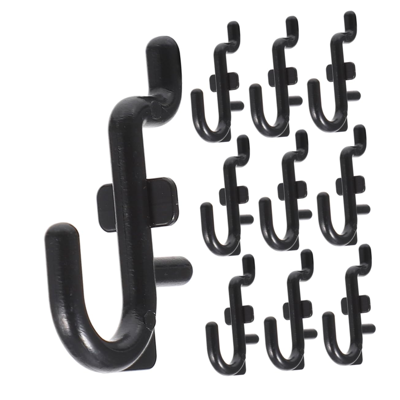 OSALADI 10Pcs Pegboard Hooks for Organizing Tools Heavy Duty Utility Hooks for Garage Storage Versatile Drill and Pliers Holders for Craft Rooms and Workspaces