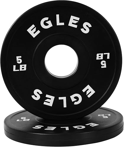 Miniatura 12 de Egles Juego de Placas de Cambio 1.25LB, 2.5LB, 5LB - Placas de Peso Recubiertas de Goma en Pares, Placas Bumper Olímpicas, Codificadas por Color,