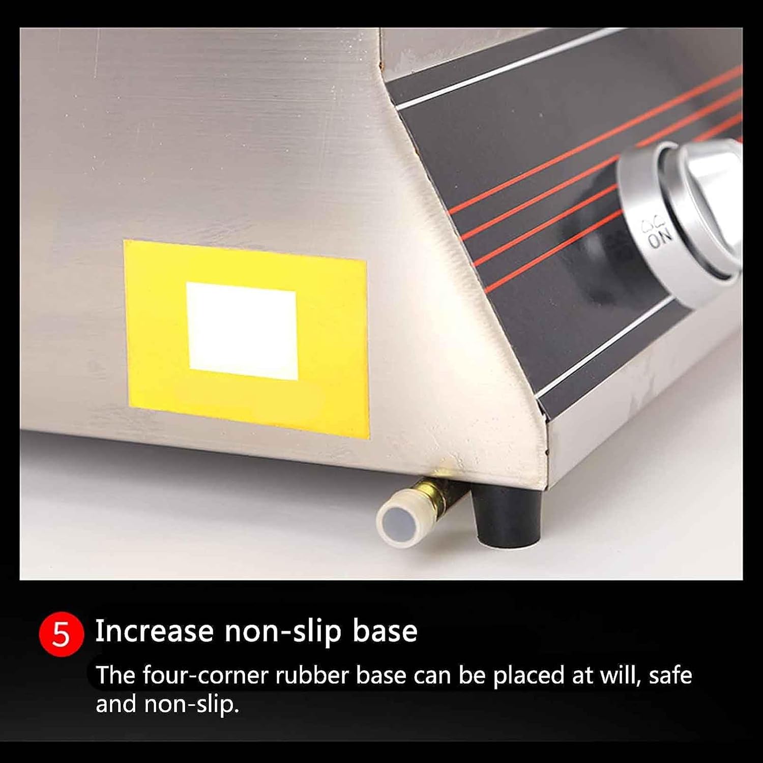 304 Stainless Steel 12L Deep Fryer Gas Chip Fryer Food Grade Stainless Steel Electronic Pulse Ignition Non-Slip Energy Saving Easy Cleaning