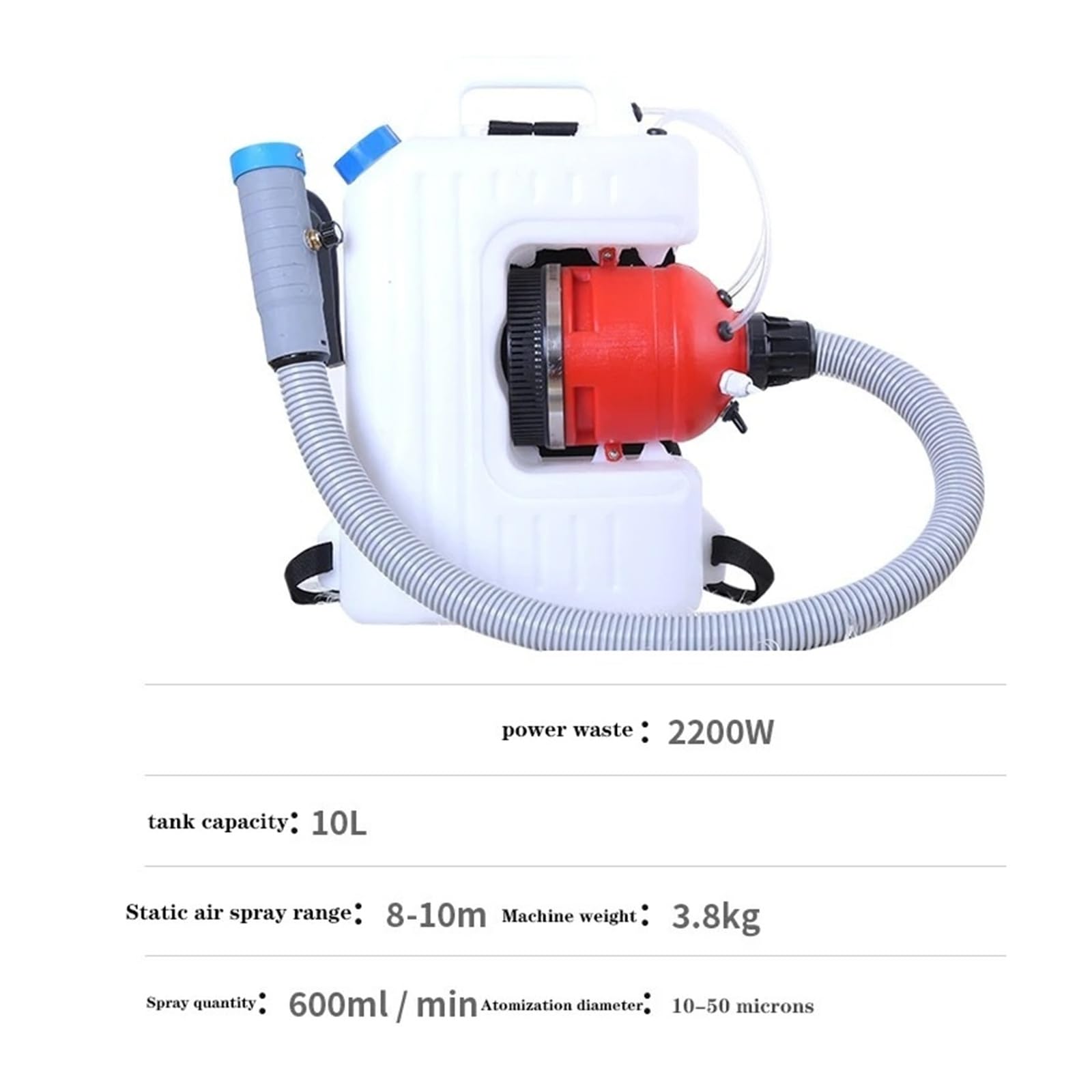 Opryskiwacz ogrodowy, ULV-10 Mini zamgławiacz na zimno Opryskiwacz dezynfekujący Spray do domowego ogrodu