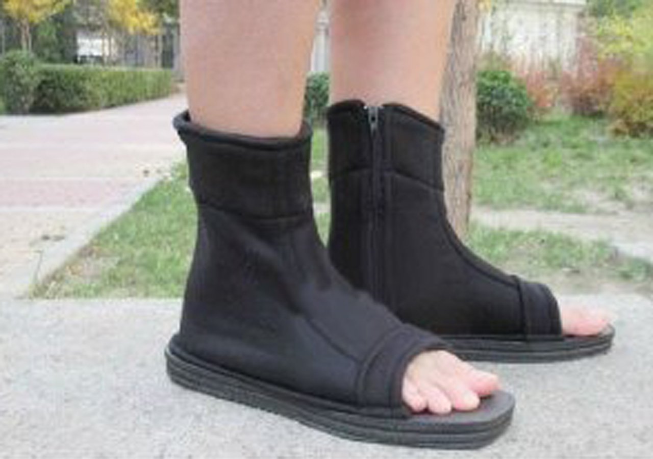 Amazon | 黒 NARUTO -ナルト- 木の葉 靴 コスプレ道具 クリスマス