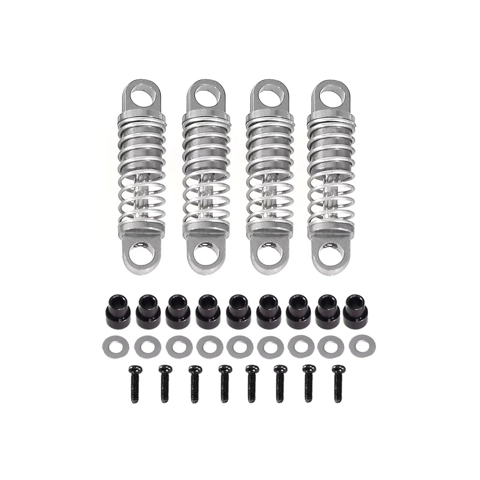 Ammortizzatore RC per WLtoys 284131 K969 K979 K989 K999 P929 P939 1/28 RC Car Parts Accessories Ammortizzatore Metallo per aggiornamento(Silver)