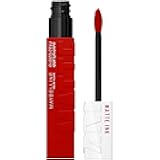 Super Stay Matte Ink Liquid Lipstick Makeup, Long Lasting High Impact Color, Up to 16H Wear, Exhilarator, Ruby Red, 1 Count, Packaging May Vary