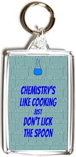 Chemistry's Like Cooking Just Don't Lick the Spoon - Double Sided Large Keyring