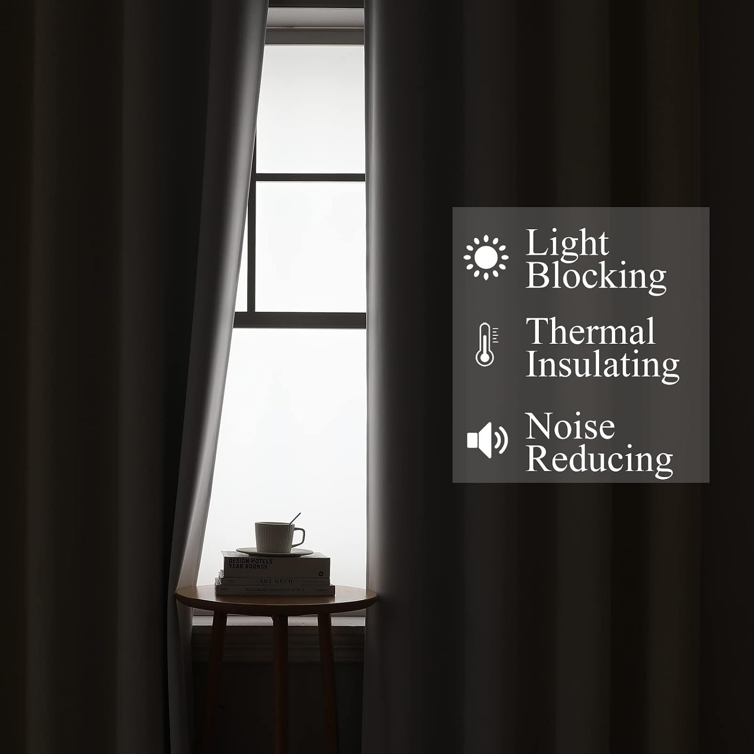 Estelar Textiler Ombre Blackout Curtains, 45 Inch - Image 3