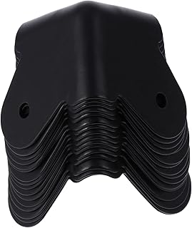 OFFSCH 16pcs Sound Package Angle Baby Furniture Edge Protector Desk Protector Boom Box Amp Cases Safety Bumper Speaker Safety Guard Speaker Corner Speaker Case Guard Child Black Metal Box