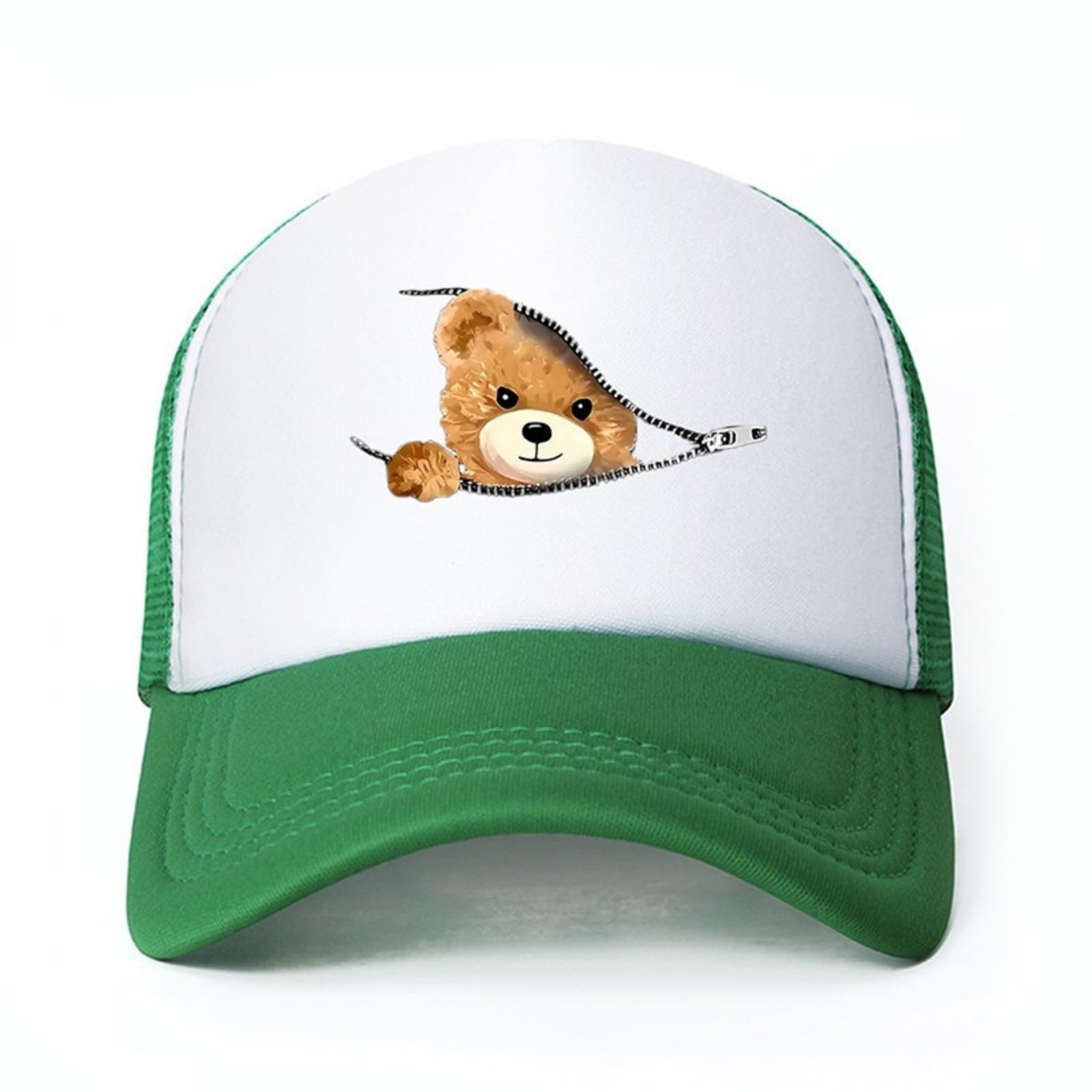 HaloHorus Retro Sponge Trucker Hat for Unisex, Classic Adjustable Mesh Baseball Cap for Running, Hiking, Workout, Fishing, Spb-green, One Size — image 1